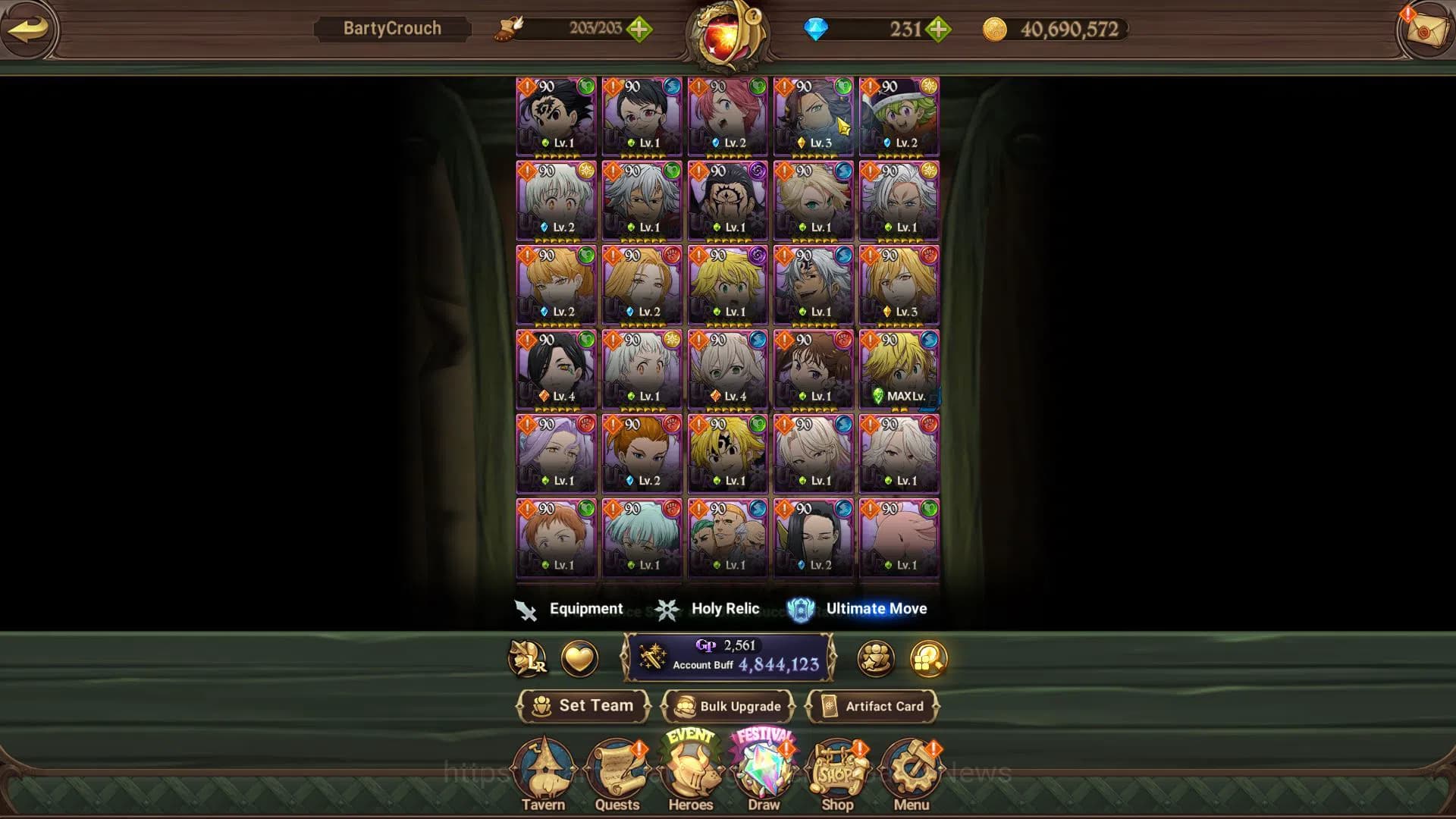 The Seven Deadly Sins: Grand Cross Accounts Global|4,8M CC|231 Dm+141 Ls|2 LR+13 UR+Collab FF| image 7