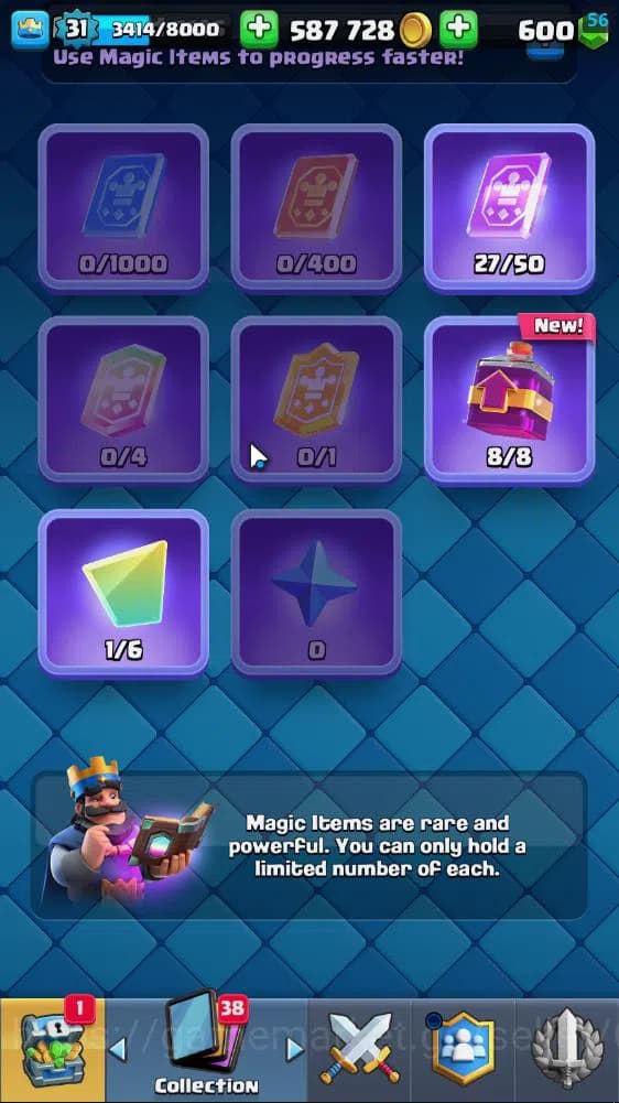 Clash Royale Accounts Lv 31|Trophy 6839|KTL 11|Limited Skin|Card 117|1 H image 6