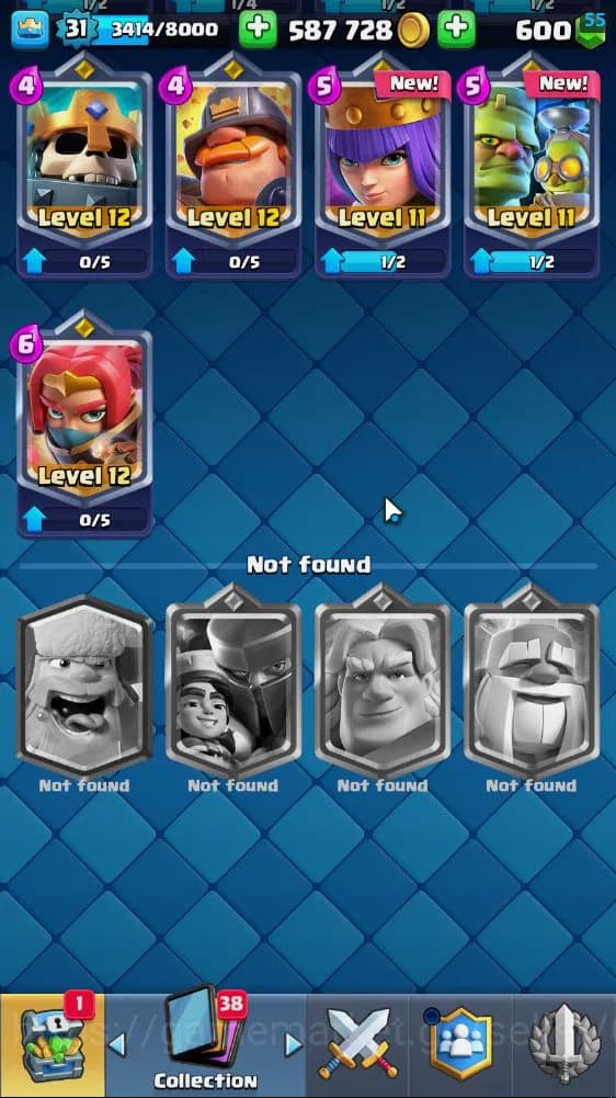 Clash Royale Accounts Lv 31|Trophy 6839|KTL 11|Limited Skin|Card 117|1 H image 7