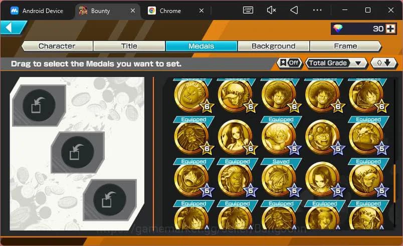 One Piece Bounty Rush Accounts GLOBAL|PR 18|4 EX|T5E Nusjuro,Borsalino,T4E Luffy, image 11