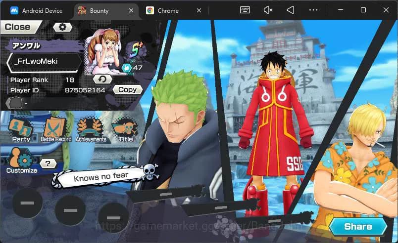 One Piece Bounty Rush Accounts GLOBAL|PR 18|4 EX|T5E Nusjuro,Borsalino,T4E Luffy, image 15