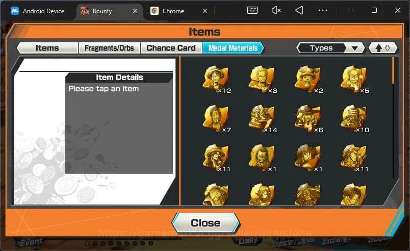 One Piece Bounty Rush Accounts GLOBAL|PR 18|4 EX|T5E Nusjuro,Borsalino,T4E Luffy, image 2