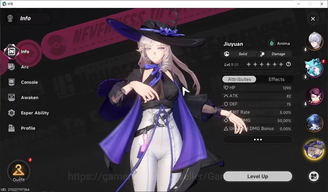 Neverness to Everness Accounts Global EU |HL 3| 3 SSR Daffodil, Jiuyuan, Fadia |6 image 2