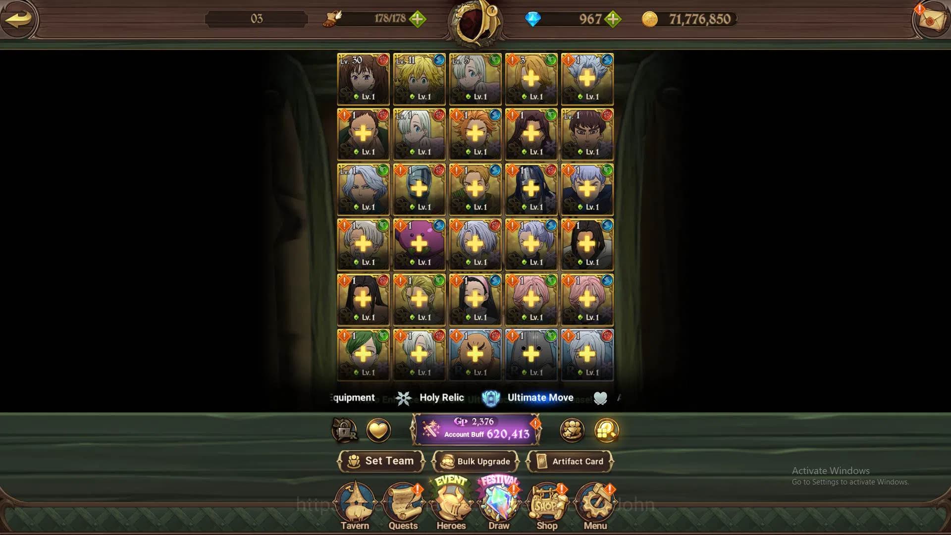 The Seven Deadly Sins: Grand Cross Accounts GLOBAL|620K CC|DM 967|Traitor Meliodas,DKM,Eastin, image 9