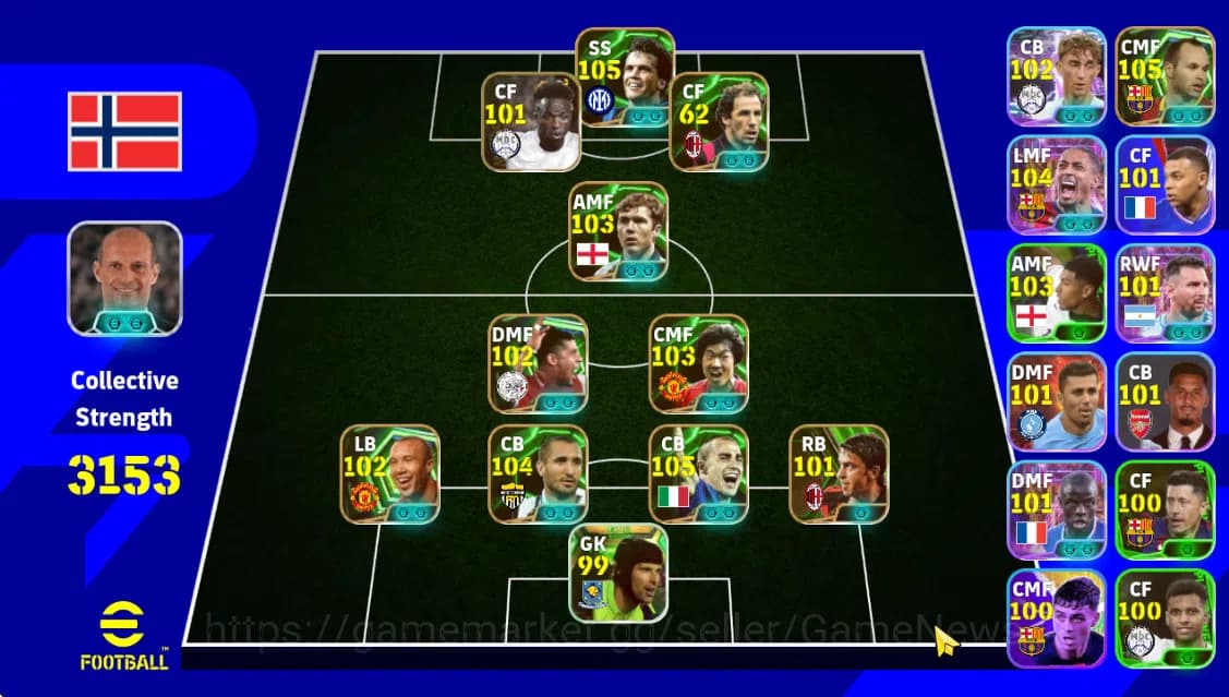 eFootball Accounts Mobile|Big time Frank Lampard,Lothar Mattaus(Pheno image 1