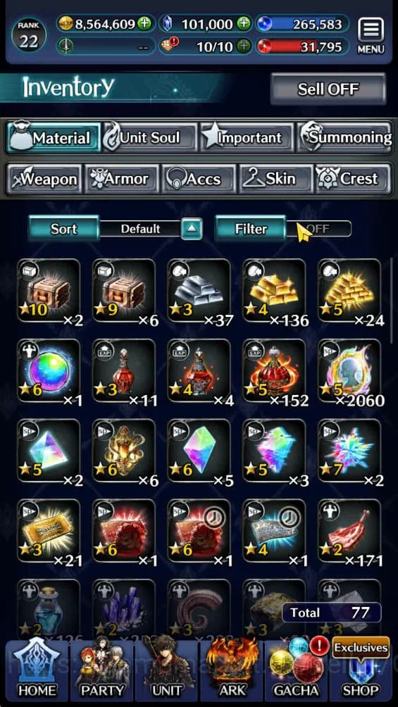 Last Cloudia Accounts GLOBAL|100k Crystal| Collab Slime(Benimaru, DLRimu image 4