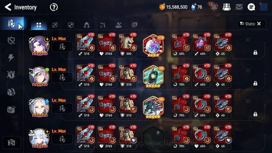 Epic Seven Accounts GLOBAL UNVERIF|New Era|8 ML(Salome,DD Ray,SP Polit image 10