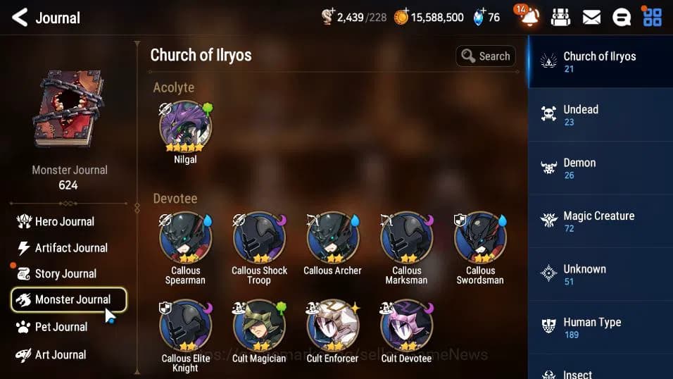 Epic Seven Accounts GLOBAL UNVERIF|New Era|8 ML(Salome,DD Ray,SP Polit image 18