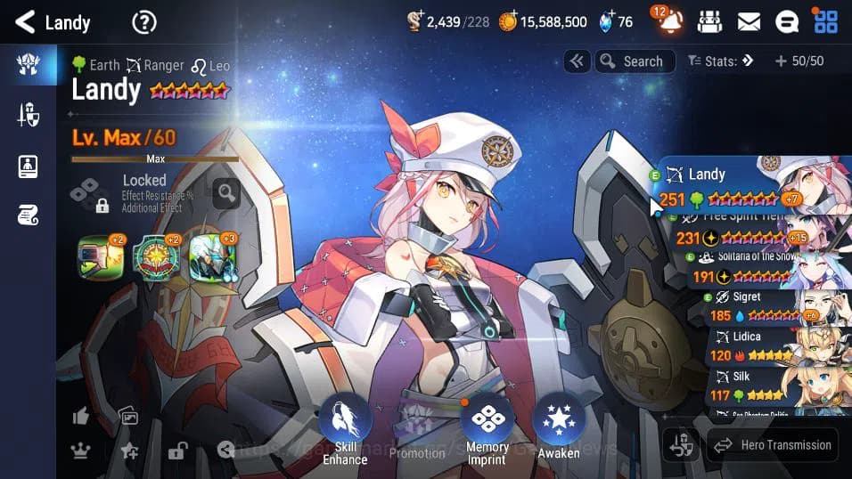 Epic Seven Accounts GLOBAL UNVERIF|New Era|8 ML(Salome,DD Ray,SP Polit image 2