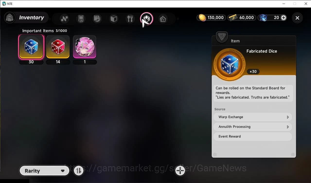 Neverness to Everness Accounts GLOBAL EU|HL 3|30 Fabricated Dice+14 Solid Dice|1 image 9