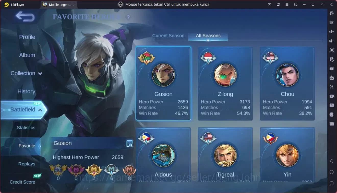 Mobile Legends: Bang Bang Accounts Global|Hero 125|Skin 221|Renowned|CC Natalia|9th F image 18