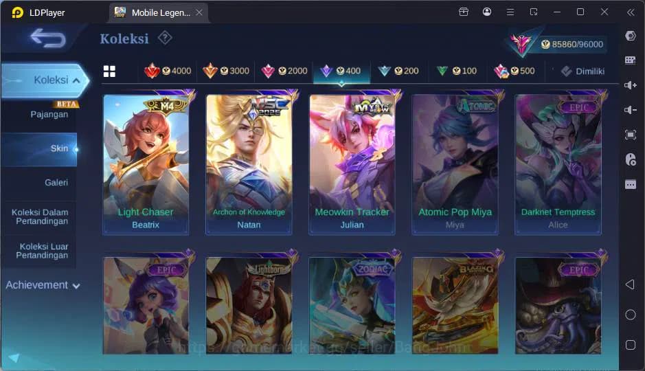 Mobile Legends: Bang Bang Accounts GLOBAL|Hero 125|Skin 304|Prim Claude+Granger,Sanri image 12