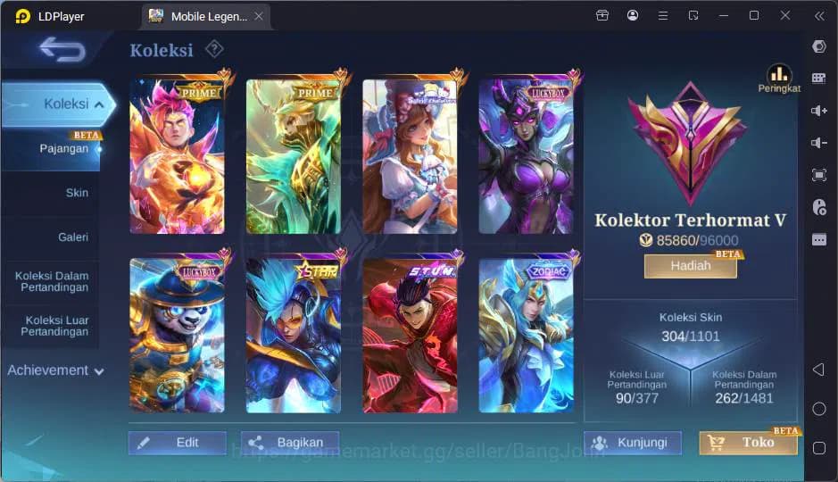 Mobile Legends: Bang Bang Accounts GLOBAL|Hero 125|Skin 304|Prim Claude+Granger,Sanri image 20