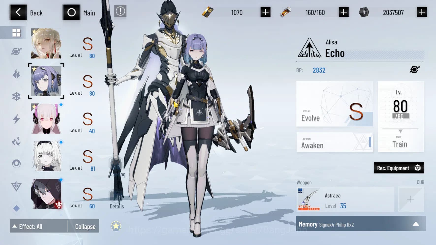 Punishing: Gray Raven Accounts ASIA PACIFIC | LEVEL 61 | Lucia Tsubaki+Sign | CEK image 3