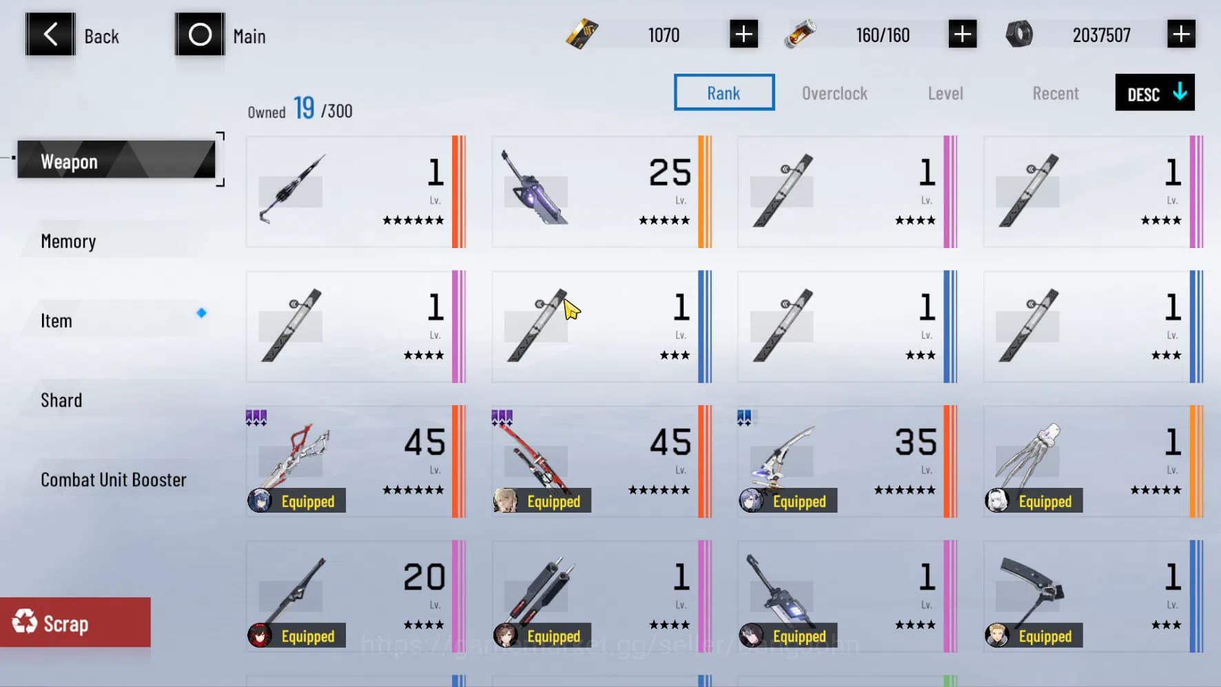 Punishing: Gray Raven Accounts ASIA PACIFIC | LEVEL 61 | Lucia Tsubaki+Sign | CEK image 7