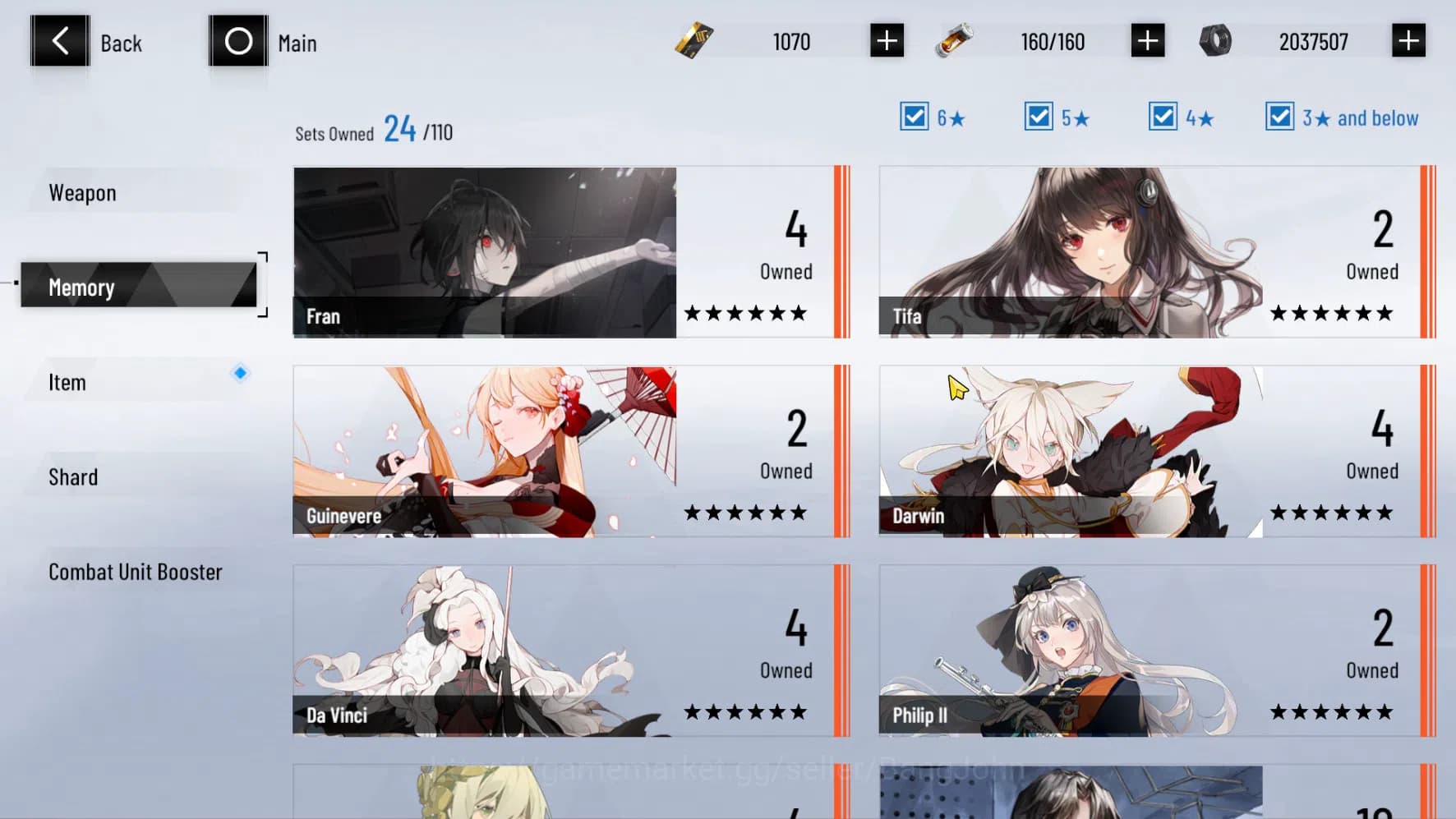 Punishing: Gray Raven Accounts ASIA PACIFIC | LEVEL 61 | Lucia Tsubaki+Sign | CEK image 9