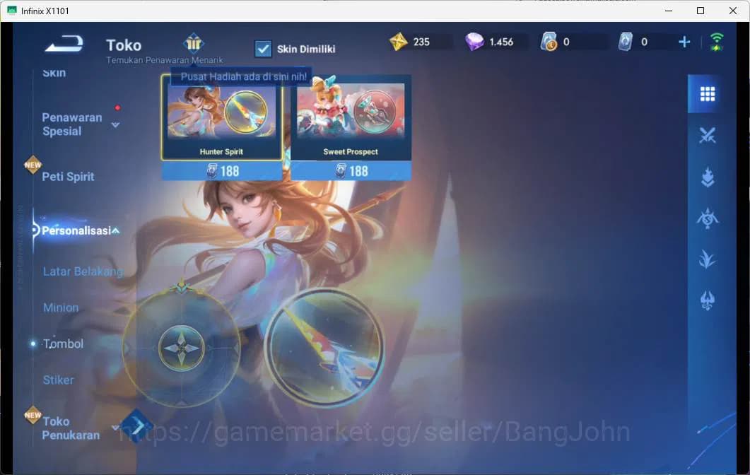 Honor of Kings Accounts GLOBAL | HERO 33, Skin 21 legend ying fire spear image 4