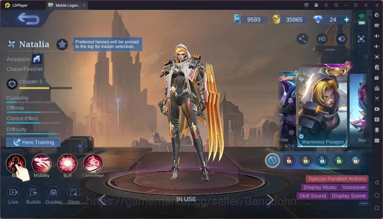 Mobile Legends: Bang Bang Accounts Global|Hero 131|Skin 192|Expert|Legend Granger|CC image 3