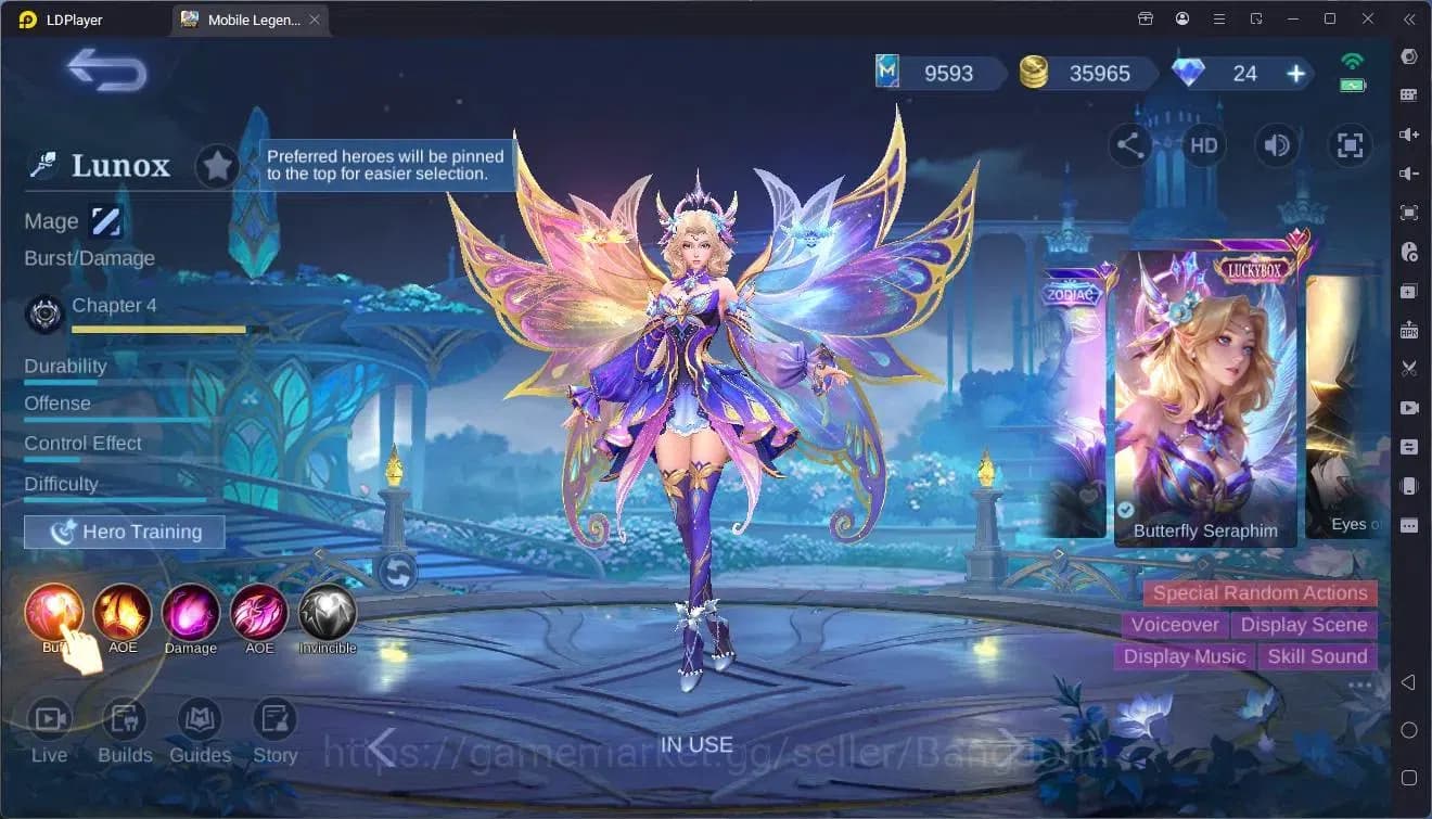 Mobile Legends: Bang Bang Accounts Global|Hero 131|Skin 192|Expert|Legend Granger|CC image 4