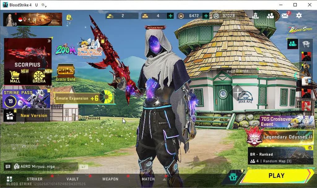 Blood Strike Accounts ASIA|ETERNAL MP5-Dominator Lv3|Melee ULTRA Shurike image 1