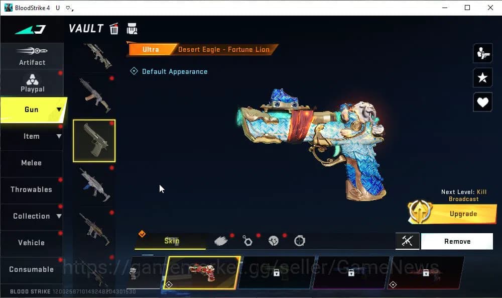 Blood Strike Accounts ASIA|ETERNAL MP5-Dominator Lv3|Melee ULTRA Shurike image 12