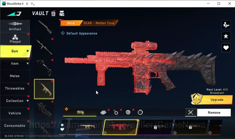 Blood Strike Accounts ASIA|ETERNAL MP5-Dominator Lv3|Melee ULTRA Shurike image 13