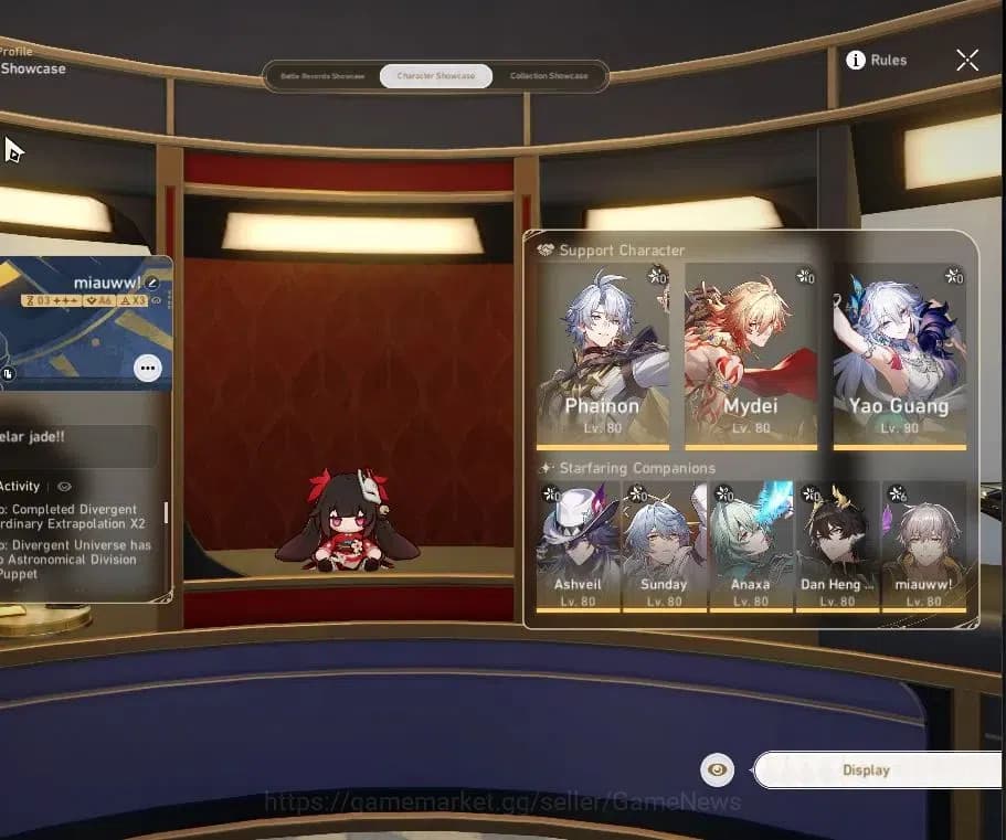 Honkai Star Rail Accounts Asia |TL 70|Sparxie Prem Team|16 Limited|[Castoric image 2