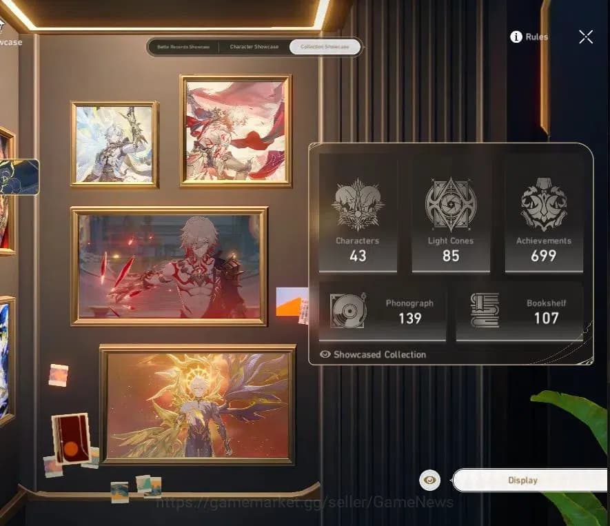 Honkai Star Rail Accounts Asia |TL 70|Sparxie Prem Team|16 Limited|[Castoric image 3