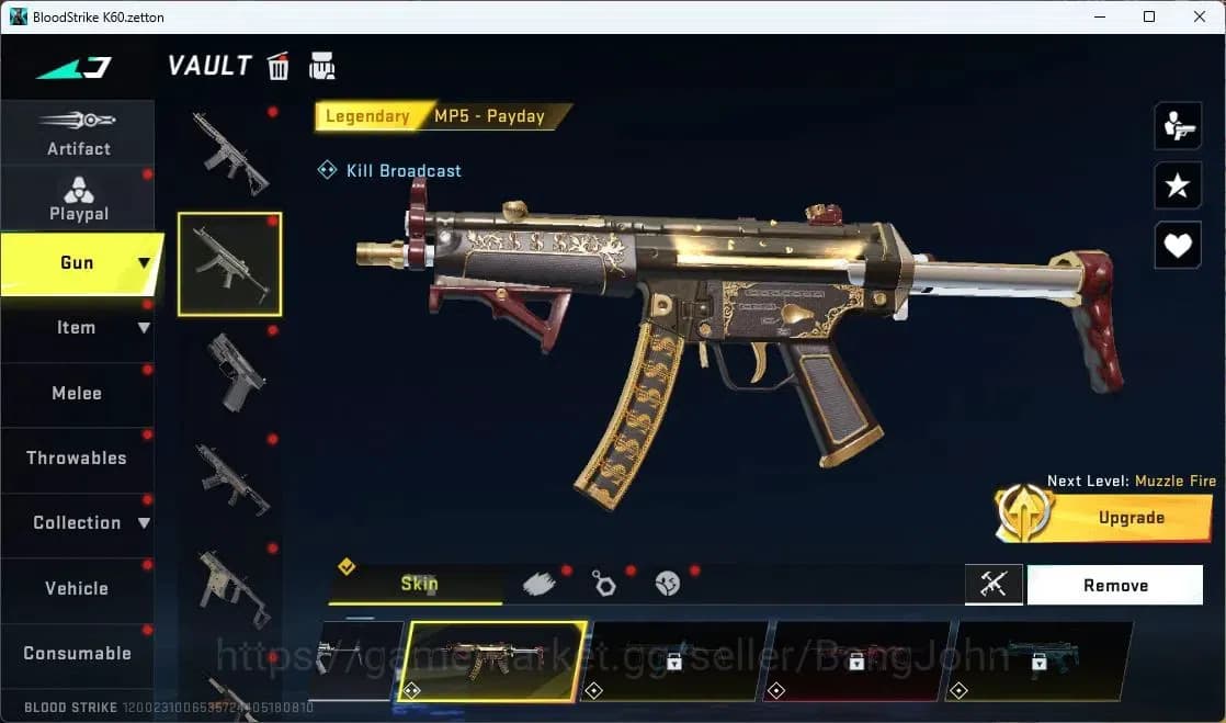Blood Strike Accounts ASIA | 2 Collab Guns | 2 EVA GUNS | 2 Eternal Guns image 15