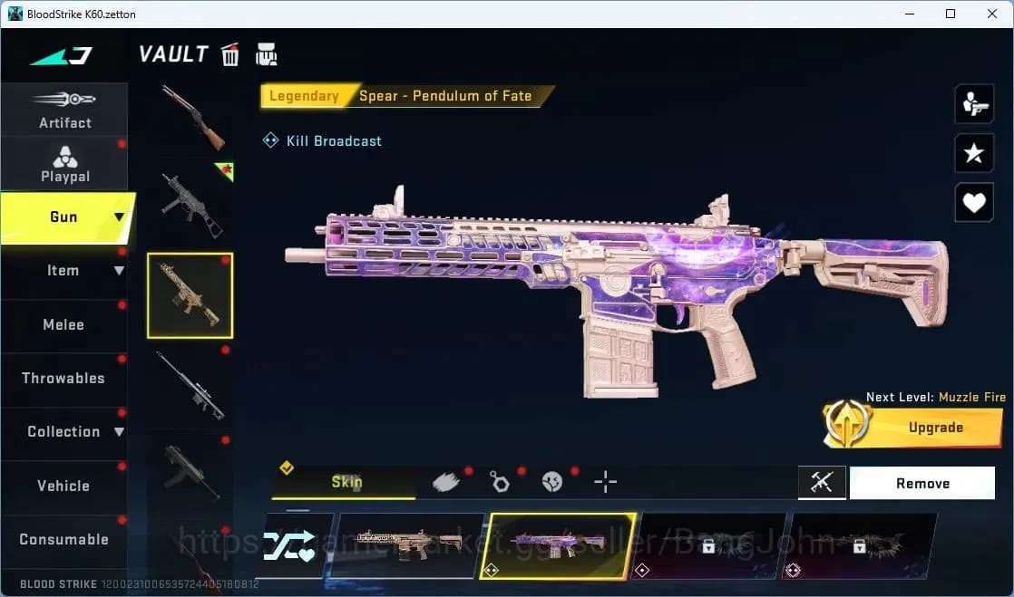 Blood Strike Accounts ASIA | 2 Collab Guns | 2 EVA GUNS | 2 Eternal Guns image 4