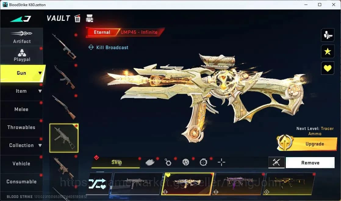 Blood Strike Accounts ASIA | 2 Collab Guns | 2 EVA GUNS | 2 Eternal Guns image 5