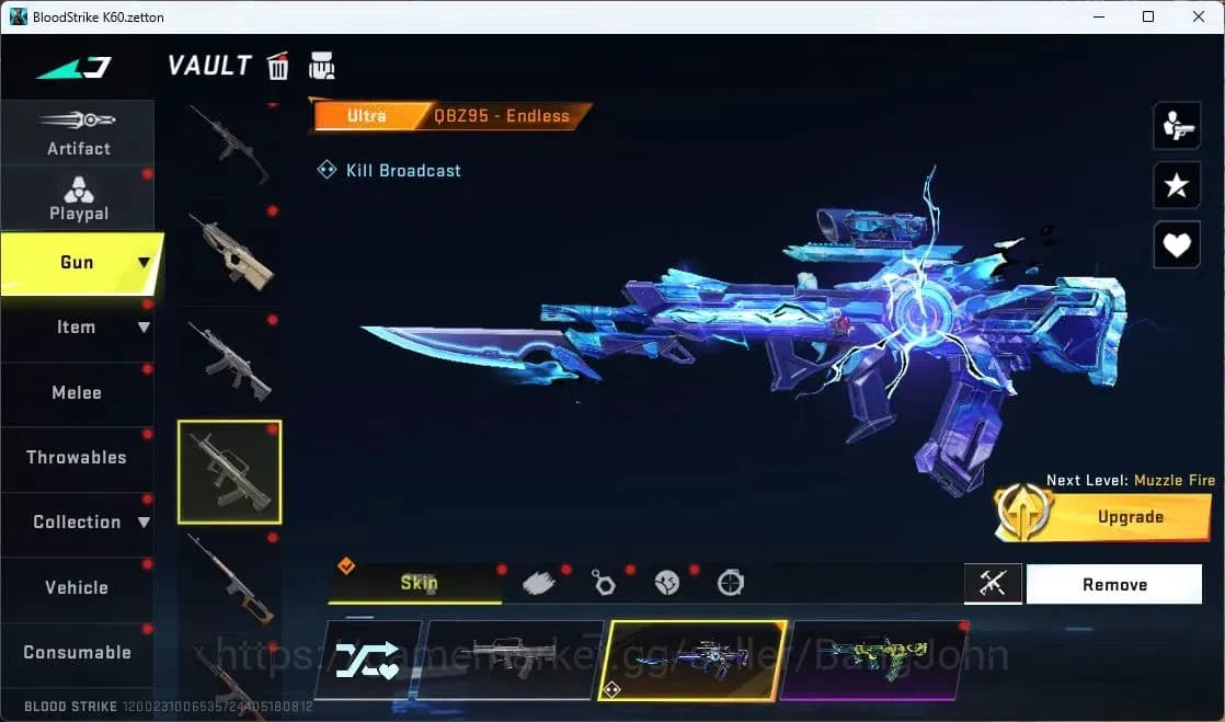 Blood Strike Accounts ASIA | 2 Collab Guns | 2 EVA GUNS | 2 Eternal Guns image 7