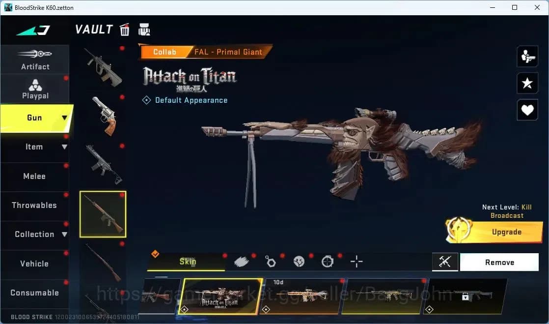 Blood Strike Accounts ASIA | 2 Collab Guns | 2 EVA GUNS | 2 Eternal Guns image 8