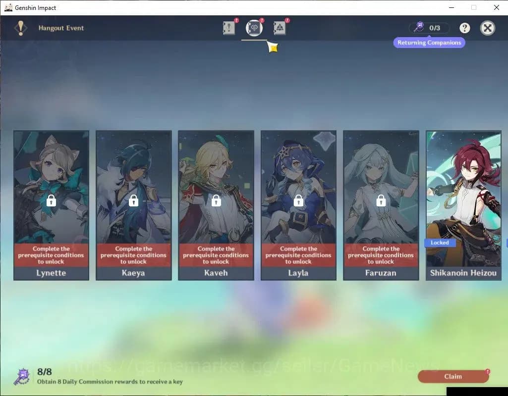 Genshin Impact Accounts ASIA|AR 55|4 Limited+1(*5Weapon)|Furina,Raiden,Kok image 12