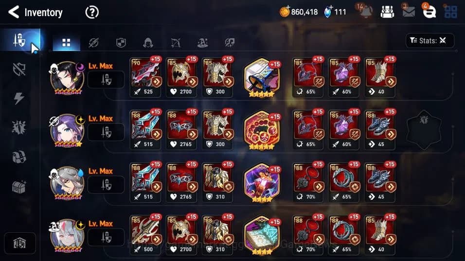 Epic Seven Accounts GLOBAL Unverif|New Era|6 ML(BArunka,NM Luna,LW Pei image 13
