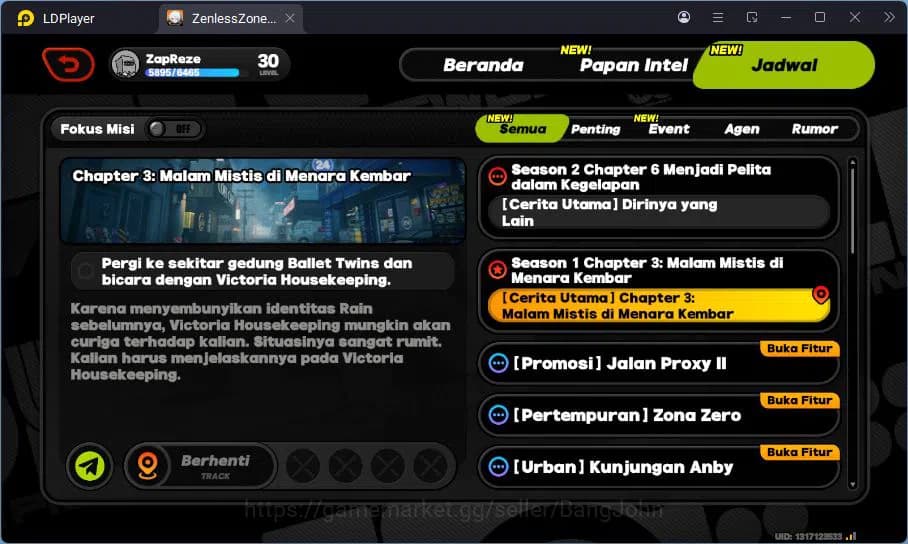 Zenless Zone Zero Accounts ASIA | Lv.30 | Nangong Yu, Koledang Belobong, Seba image 2