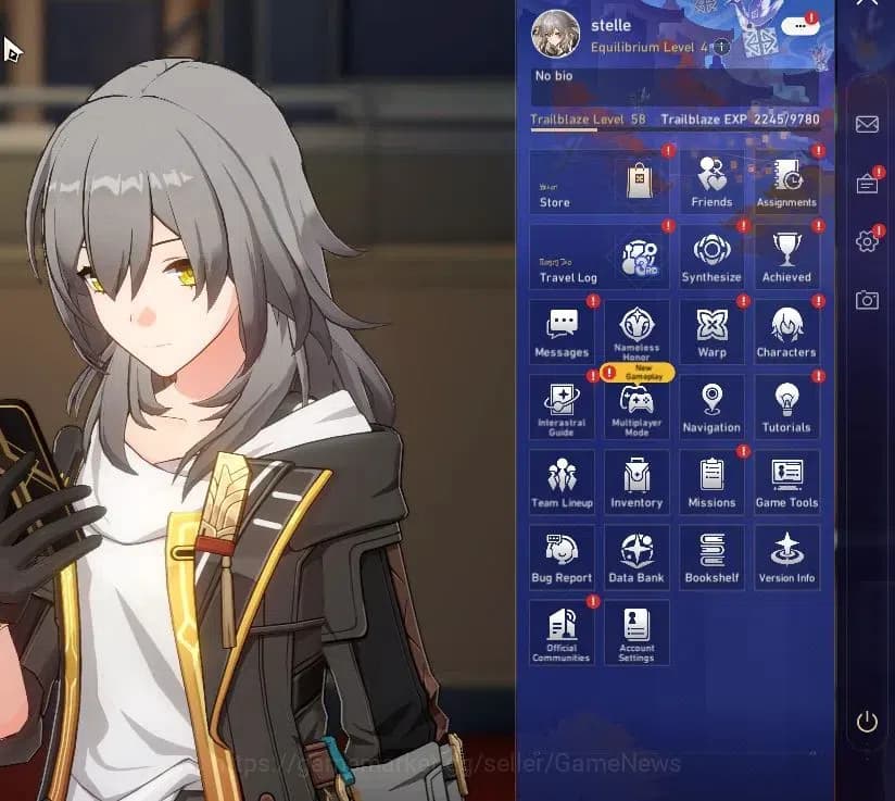 Honkai Star Rail Accounts NA|TL 58|3K SJ|8 Limited|Castorice+Sign,Sparkle,Ev image 1
