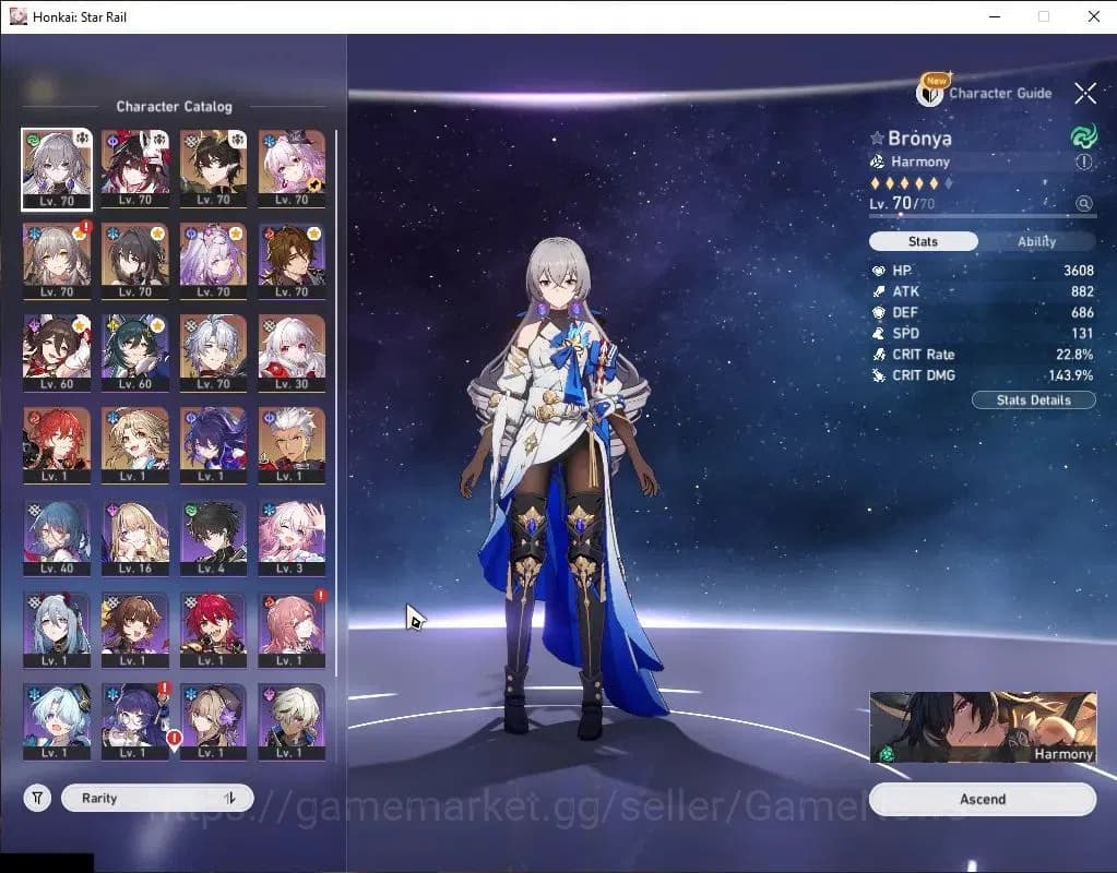 Honkai Star Rail Accounts NA|TL 58|3K SJ|8 Limited|Castorice+Sign,Sparkle,Ev image 4