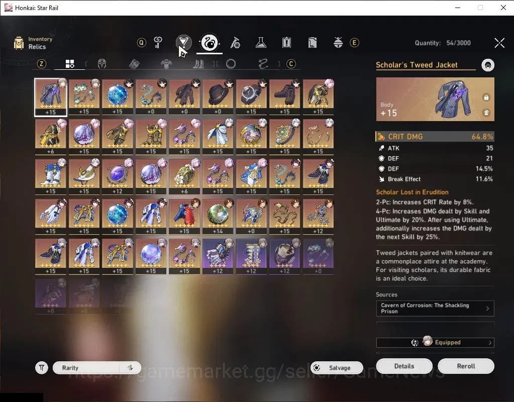 Honkai Star Rail Accounts NA|TL 58|3K SJ|8 Limited|Castorice+Sign,Sparkle,Ev image 8
