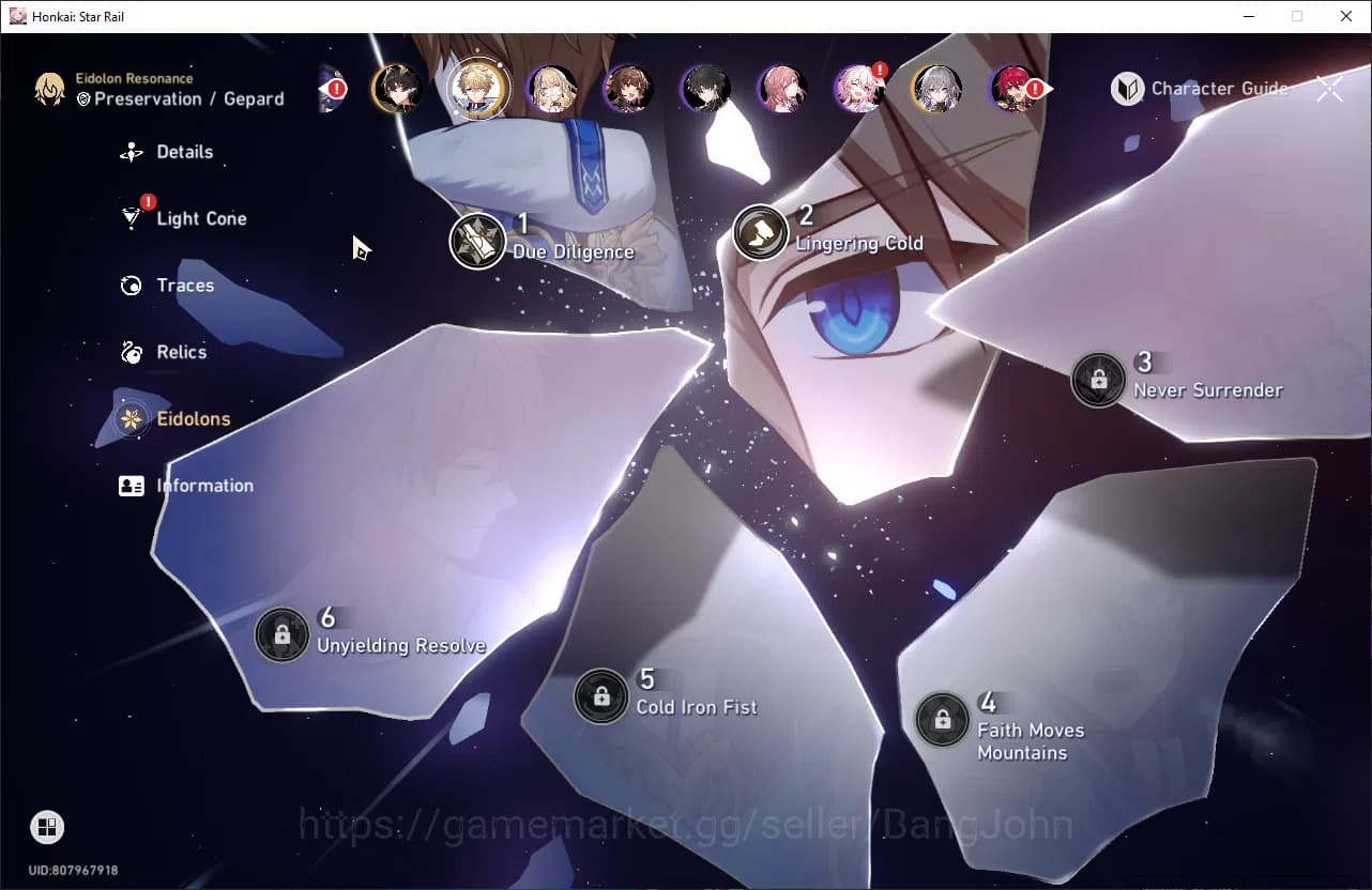 Honkai Star Rail Accounts ASIA TL46 6 Limit: SW+Sign Sparkle E1 DanHeng PT T image 11
