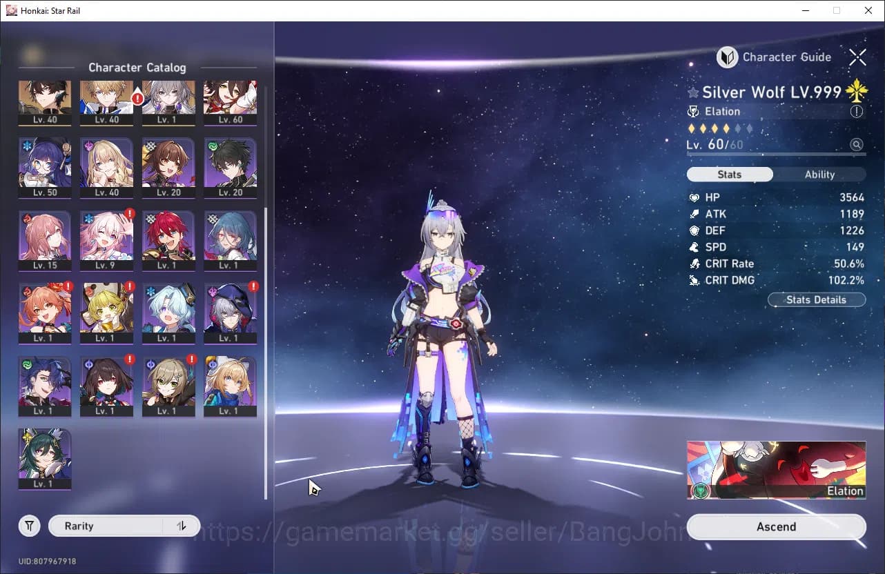 Honkai Star Rail Accounts ASIA TL46 6 Limit: SW+Sign Sparkle E1 DanHeng PT T image 14