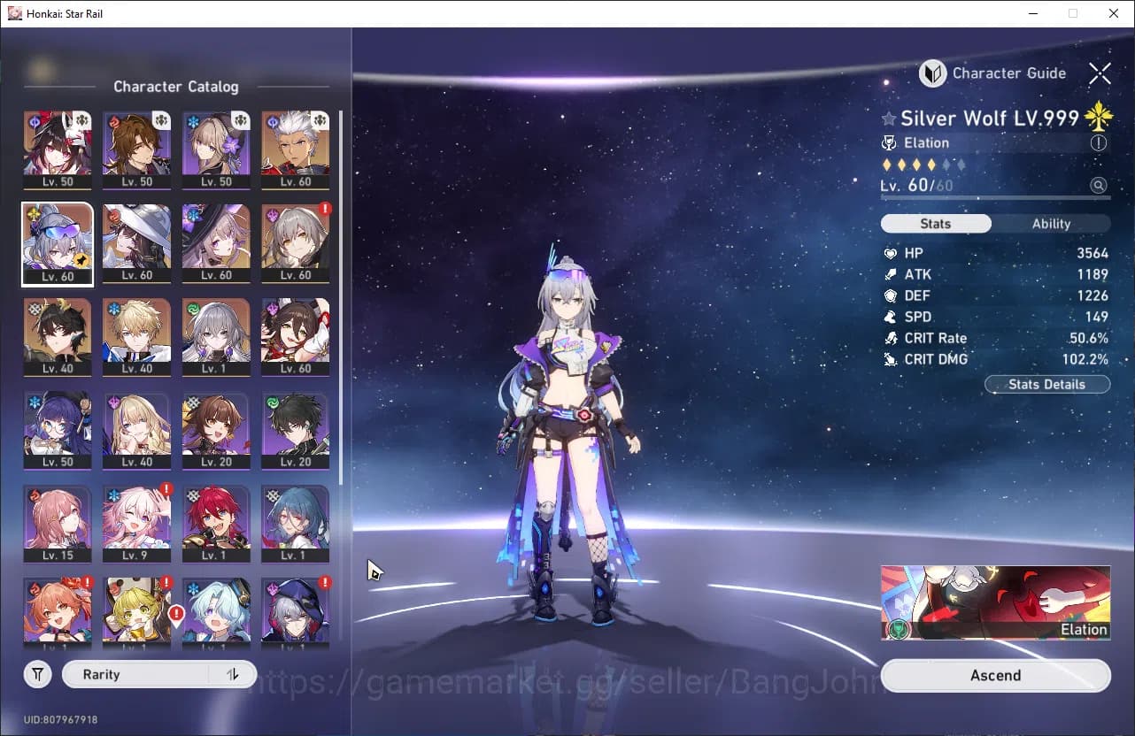 Honkai Star Rail Accounts ASIA TL46 6 Limit: SW+Sign Sparkle E1 DanHeng PT T image 15