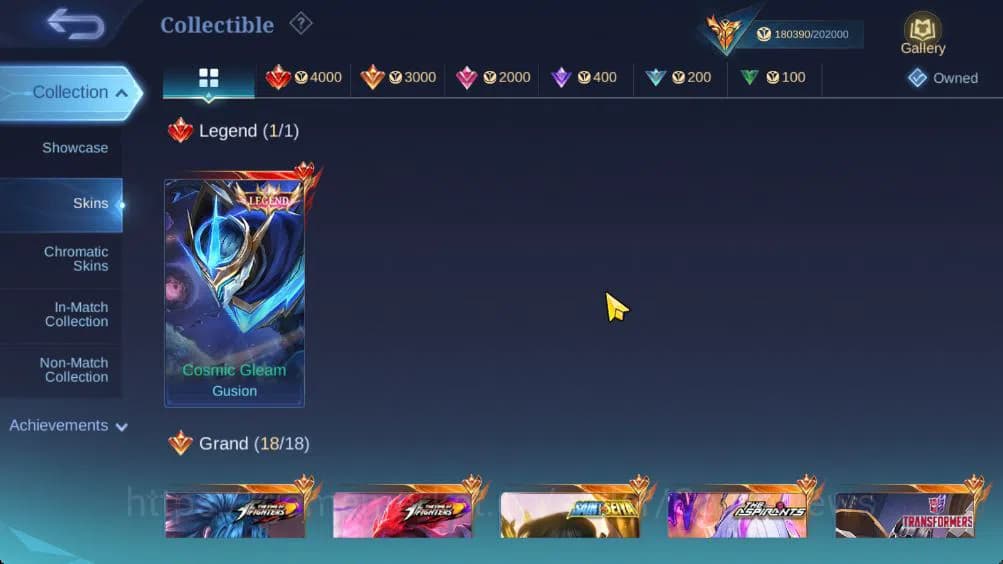 Mobile Legends: Bang Bang Accounts Hero 132|Skin 455|Legend Gusion|Lance Kishin,Thamu image 16