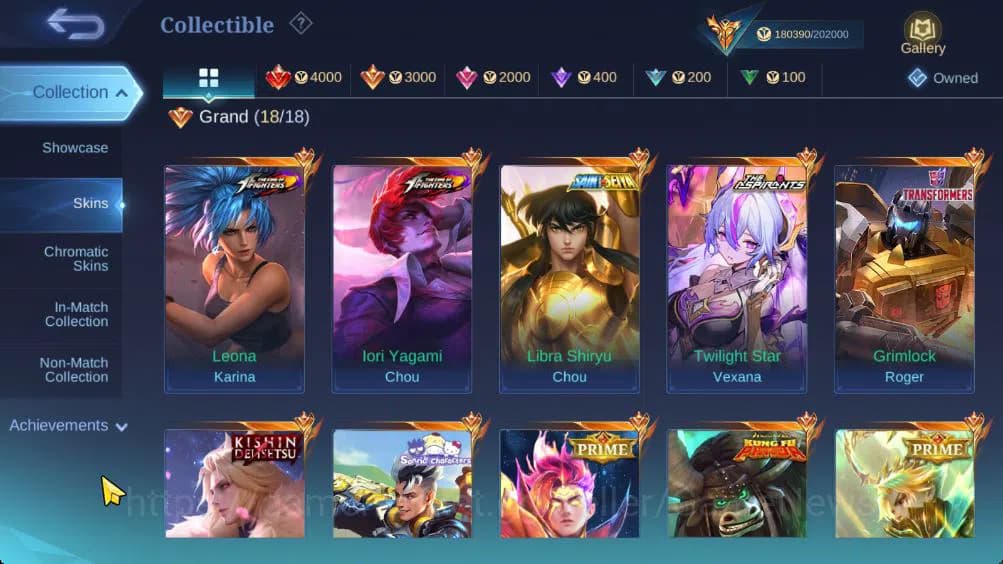 Mobile Legends: Bang Bang Accounts Hero 132|Skin 455|Legend Gusion|Lance Kishin,Thamu image 17