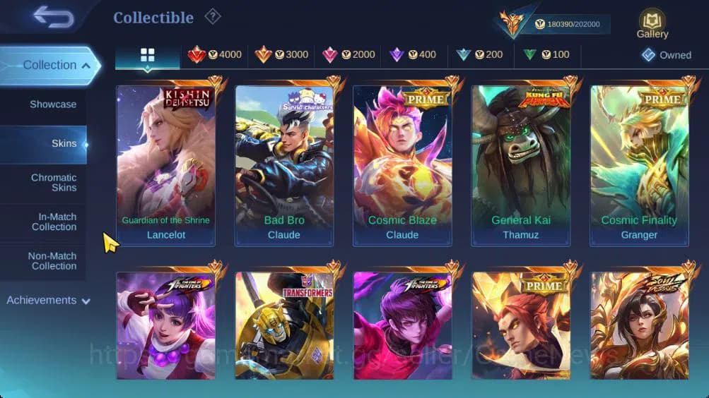 Mobile Legends: Bang Bang Accounts Hero 132|Skin 455|Legend Gusion|Lance Kishin,Thamu image 18
