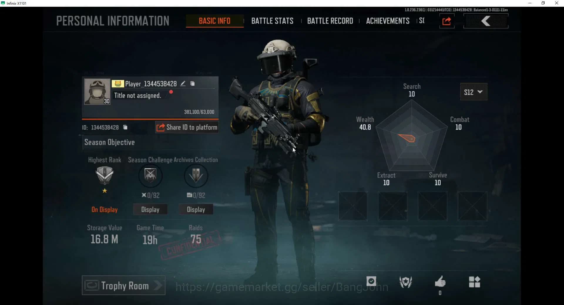 Arena Breakout Accounts Mobile | Lvl 19 | SV 16.9M | CV 15.3M | Take Mail image 2