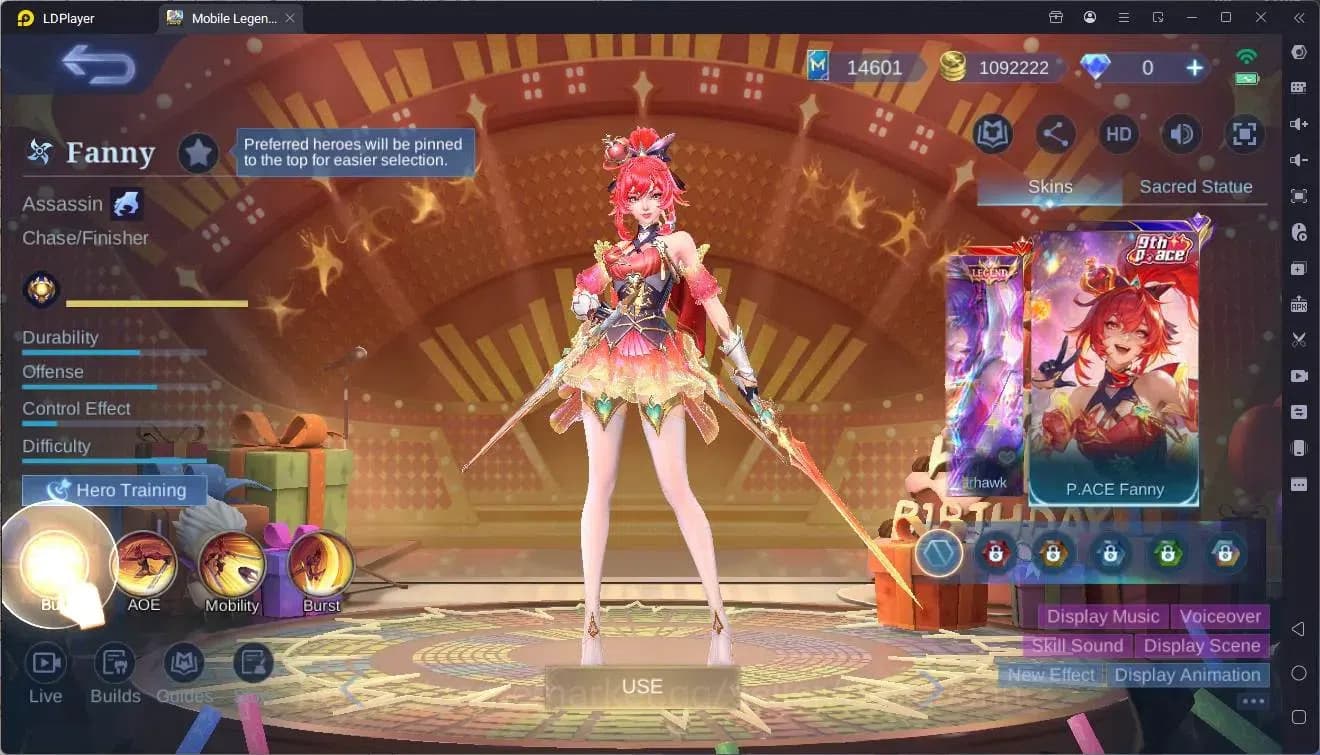 Mobile Legends: Bang Bang Accounts Global|Hero 139|Skin 317|Renowned|KOF Karina|Lucky image 1