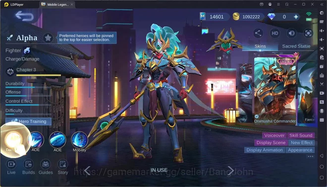 Mobile Legends: Bang Bang Accounts Global|Hero 139|Skin 317|Renowned|KOF Karina|Lucky image 6