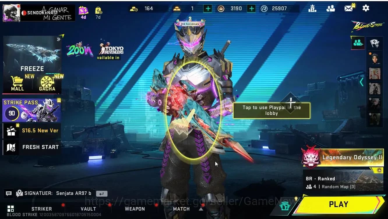 Blood Strike Accounts ASIA|ETERNAL(Spear-Relic Lv 2)+Collab BLEACH(SPIKE image 1