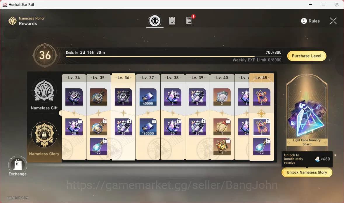 Honkai Star Rail Accounts ASIA|TL69|13limit|Premteam(PhainonE2+sign,castoric image 11